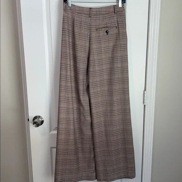 Maeve By Anthropologie The Avery Pleated Wide-Leg Trousers Plaid Edition - Picture 14 of 16